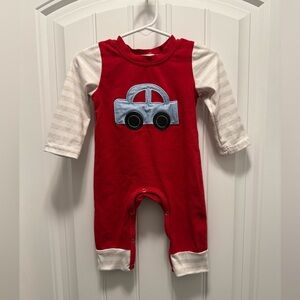 Marie Nicole Baby Romper with Car Design